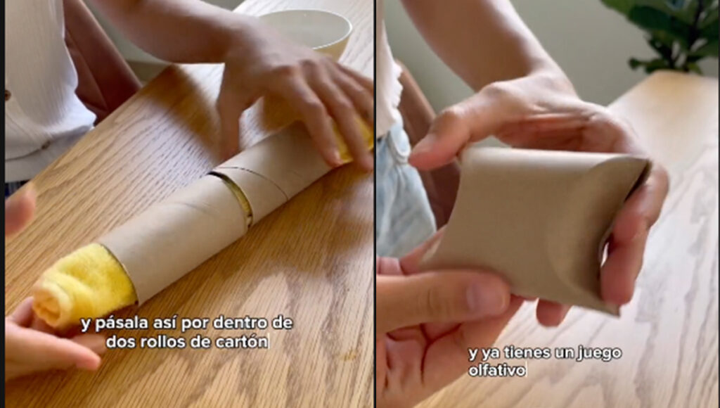 Así puedes hacer juegos de destreza para perros con tubos de cartón