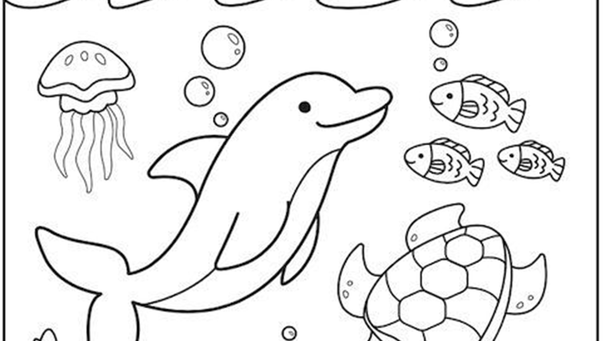 Plantillas de animales marinos para imprimir y colorear
