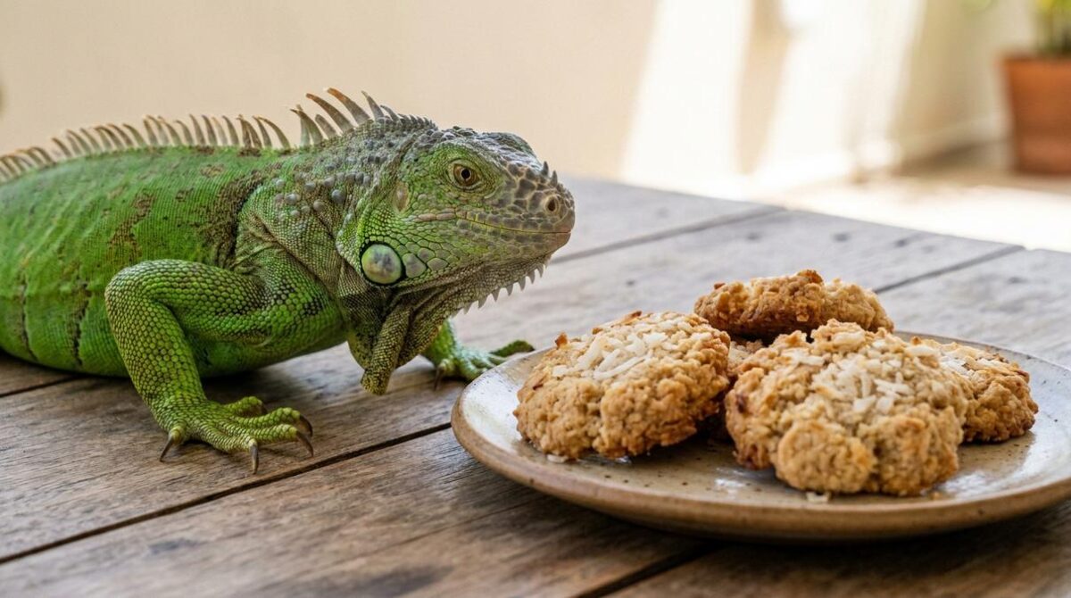 Por Qué tu Iguana Ama las Galletas de Coco (y Qué Darle)