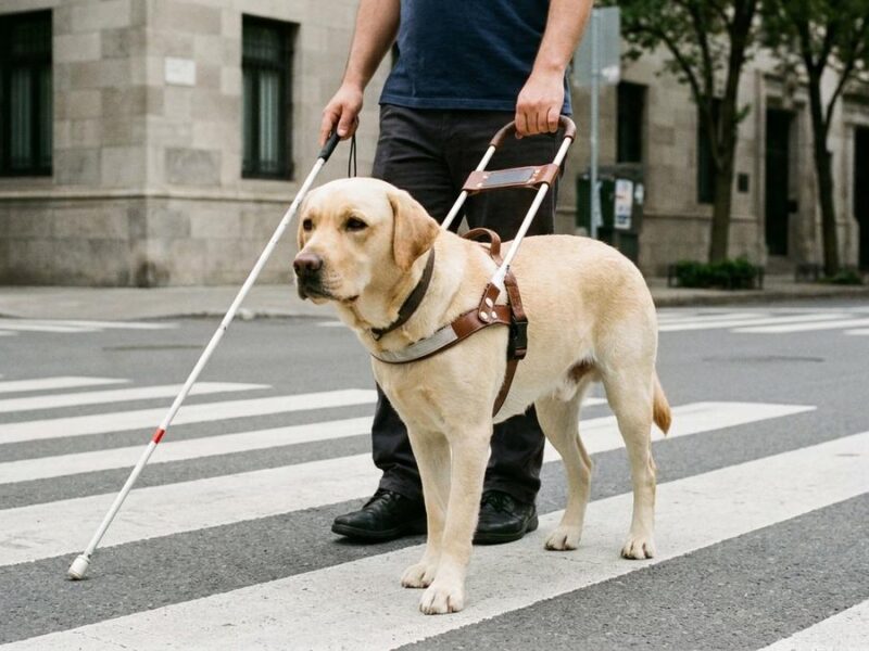 Mejores razas de perros guía para personas invidentes
