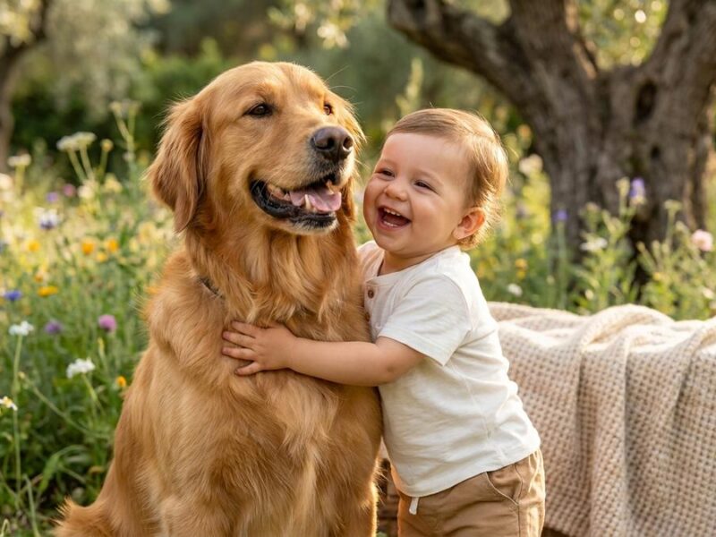 5 razas de perro amables ideales para niños pequeños