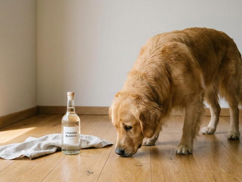 ¿El vinagre evita que tu perro orine en casa? La verdad